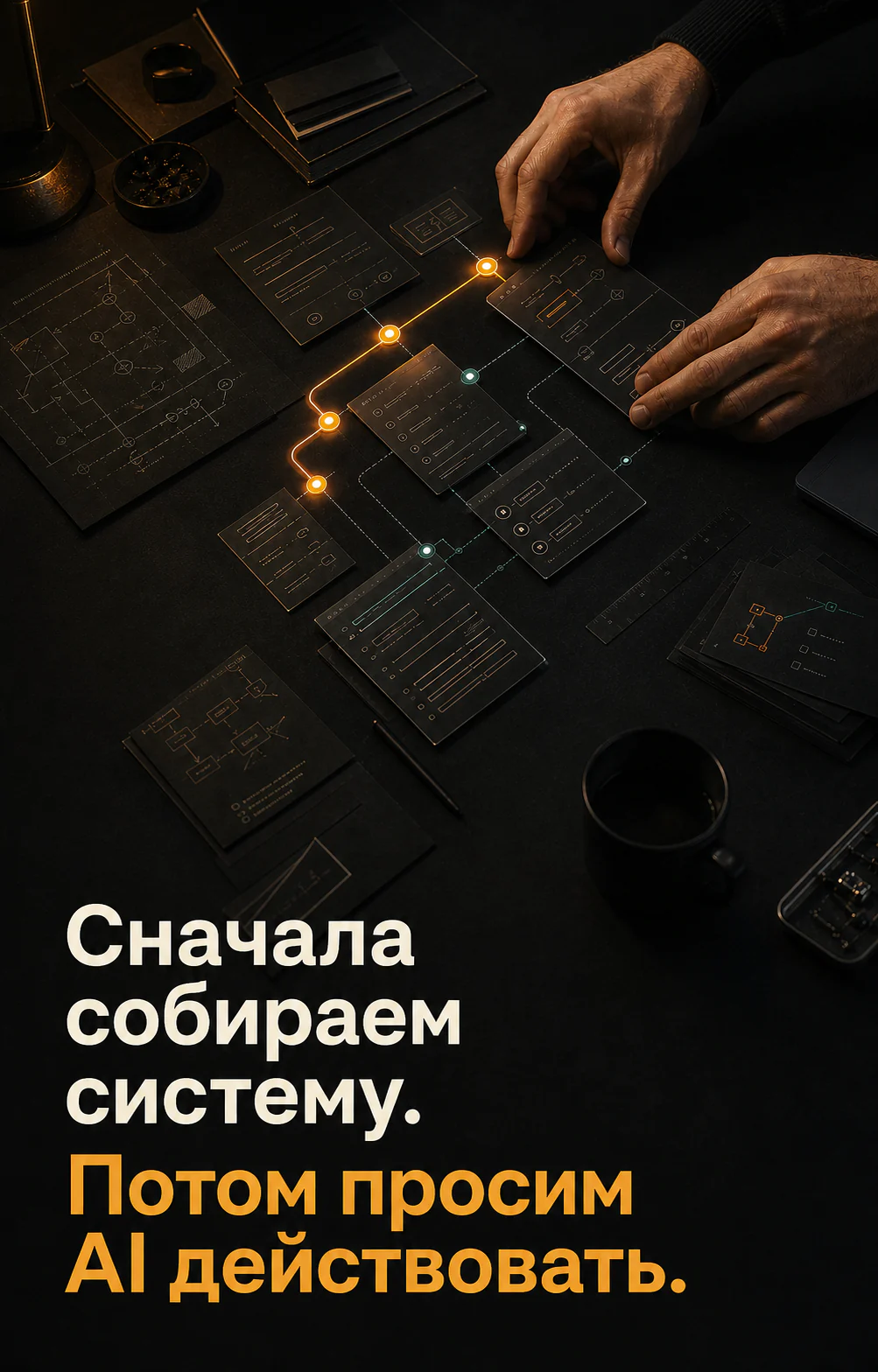 Создатель раскладывает модули контекста и архитектуры цифрового продукта